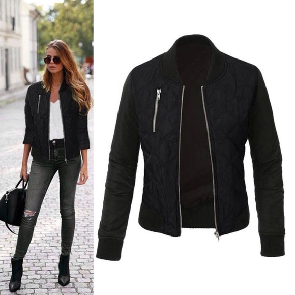 Jackets & Blazers - 💙Only 1 left💙Fabulous black bomber jacket💙